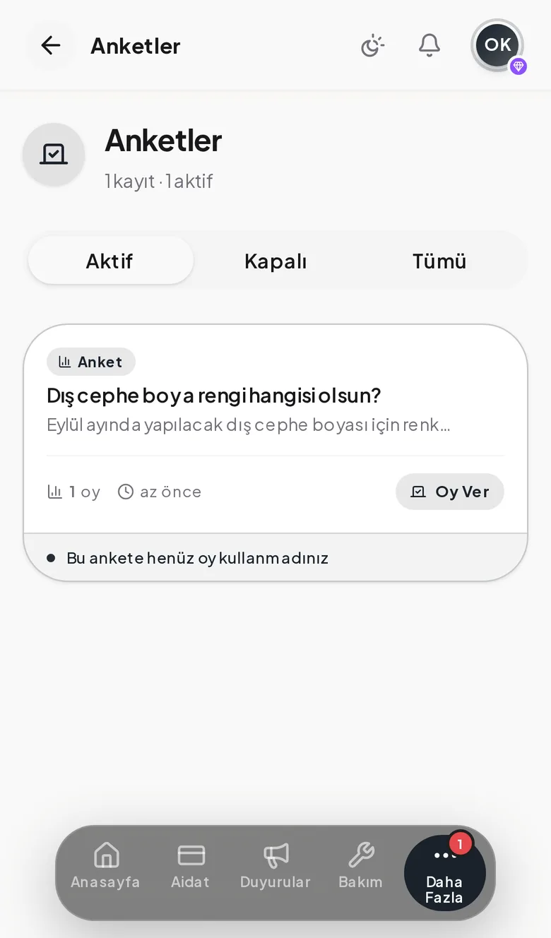 Anketler — kararları birlikte alın